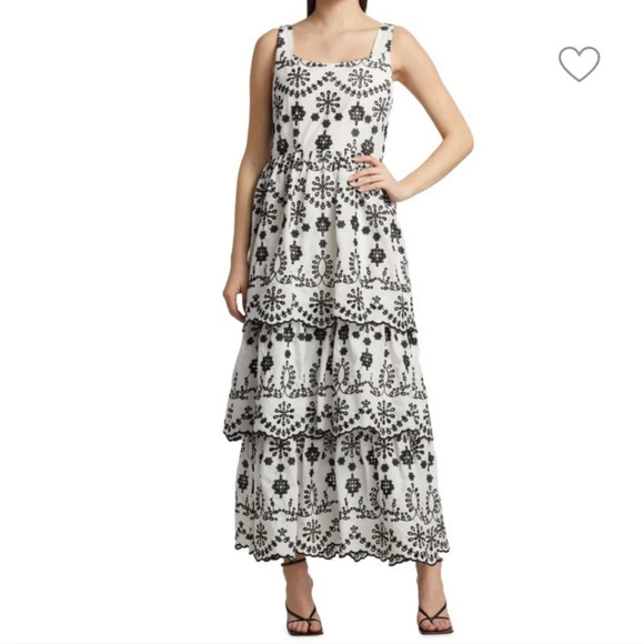 sachin and babi light blue dress Long Sleeve Crystal Lace Maxi Dress Black